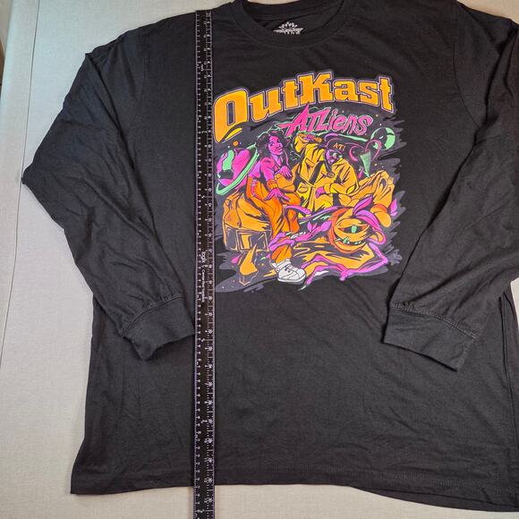 Outkast ATLiens Long Sleeve Shirt XXL 2023 Rap Tee Black Graphic Hip Hop Music - Picture 5 of 10